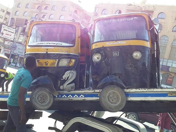 جهاز مدينة 6 أكتوبر يحظر سير التوكتوك بالمدينة جهاز مدينة 6 أكتوبر يحظر سير التوكتوك بالمدينة