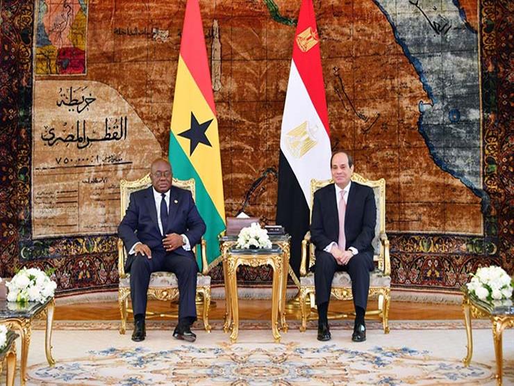 السيسي يبحث الأوضاع في السودان وليبيا مع رئيس غانا السيسي يبحث الأوضاع في السودان وليبيا مع رئيس غانا