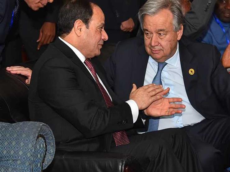"تباحثا حول الأوضاع في ليبيا".. تفاصيل لقاء السيسي مع سكرتير الأمم المتحدة "تباحثا حول الأوضاع في ليبيا".. تفاصيل لقاء السيسي مع سكرتير الأمم المتحدة