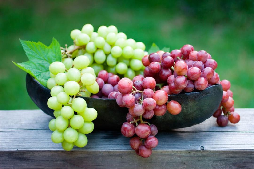 ما الفرق بين العنب الأحمر والعنب الأخضر؟