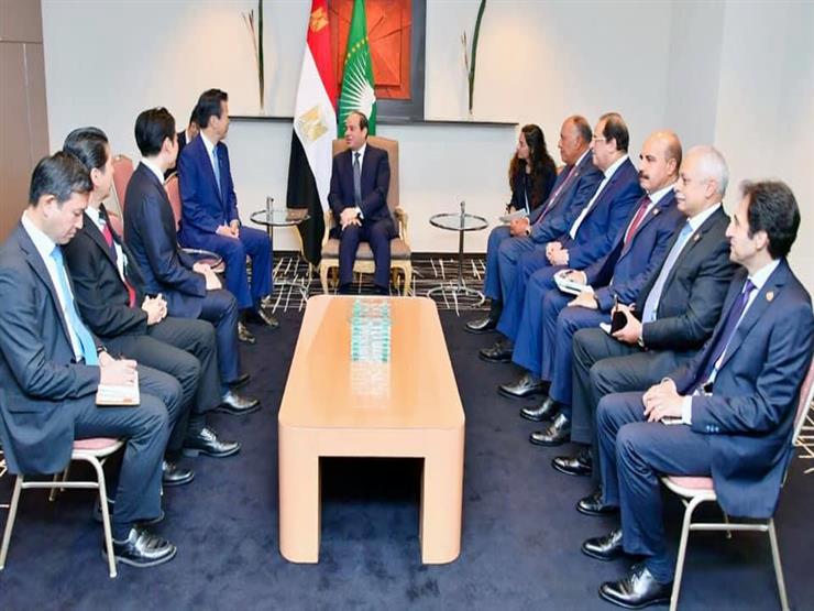 السيسي يبحث مع رئيس حزب "كوميتو" الياباني تعزيز التعاون المشترك السيسي يبحث مع رئيس حزب "كوميتو" الياباني تعزيز التعاون المشترك