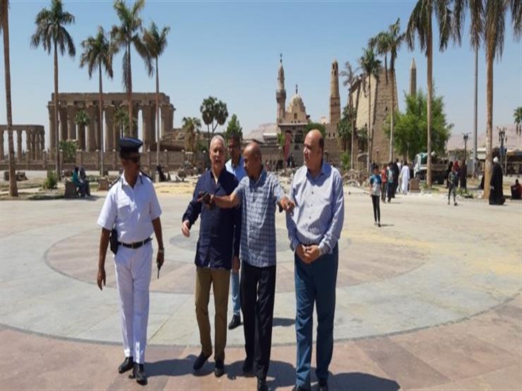 محافظ الأقصر يوجه بسرعة الانتهاء من تطوير ساحة معبد الأقصر محافظ الأقصر يوجه بسرعة الانتهاء من تطوير ساحة معبد الأقصر