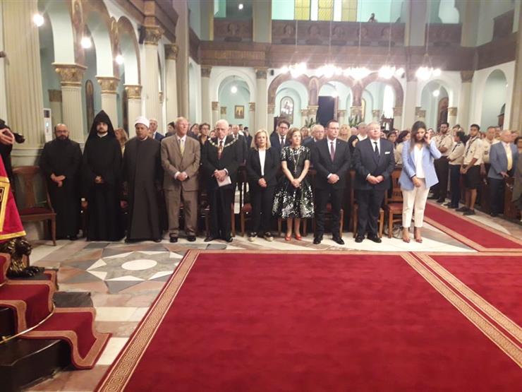 نائب رئيس جامعة الأزهر يشارك في افتتاح كنيسة القديسين بالقاه   مصراوى