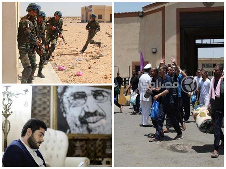 نشرة الحوادث المسائية.. تشريح جثة نجل مرسي ومصرع 6 عناصر إره   مصراوى