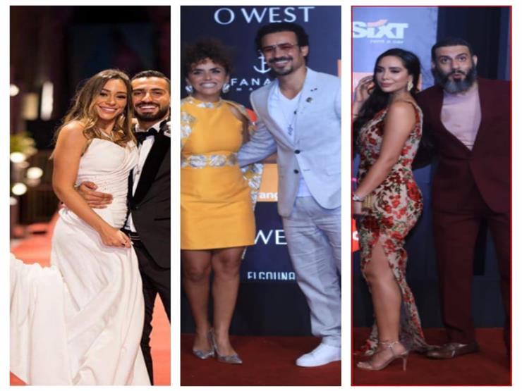 In cheerful colors: Couples on the red carpet on Day Two