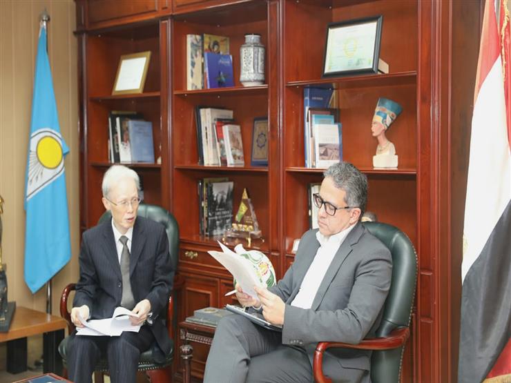 وزير السياحة والآثار يستقبل سفير اليابان في القاهرة ورئيس "جايكا" وزير السياحة والآثار يستقبل سفير اليابان في القاهرة ورئيس "جايكا"