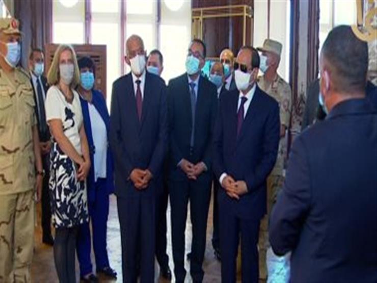 الرئيس السيسي يتفقد قصر البارون بعد افتتاحه اليوم الرئيس السيسي يتفقد قصر البارون بعد افتتاحه اليوم