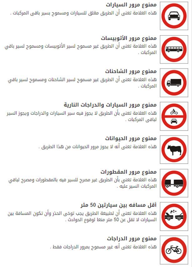 تعرف علي معاني العلامات المرورية لأصدار رخصة القيادة مصراوى