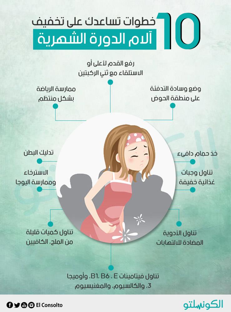 10 علاجات بسيطة وفعالة لآلام الدورة الشهرية.. 