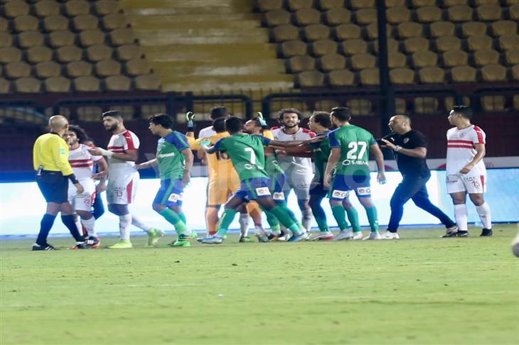 مشادات بين لاعبي الزمالك والمقاصة عقب مباراتهما يلاكورة